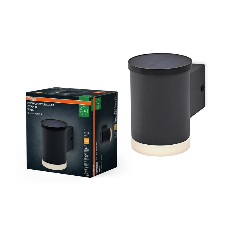 OSRAM ENDURA STYLE SOLAR OXFORD Applique murale extérieure, 0,5W, 50lm