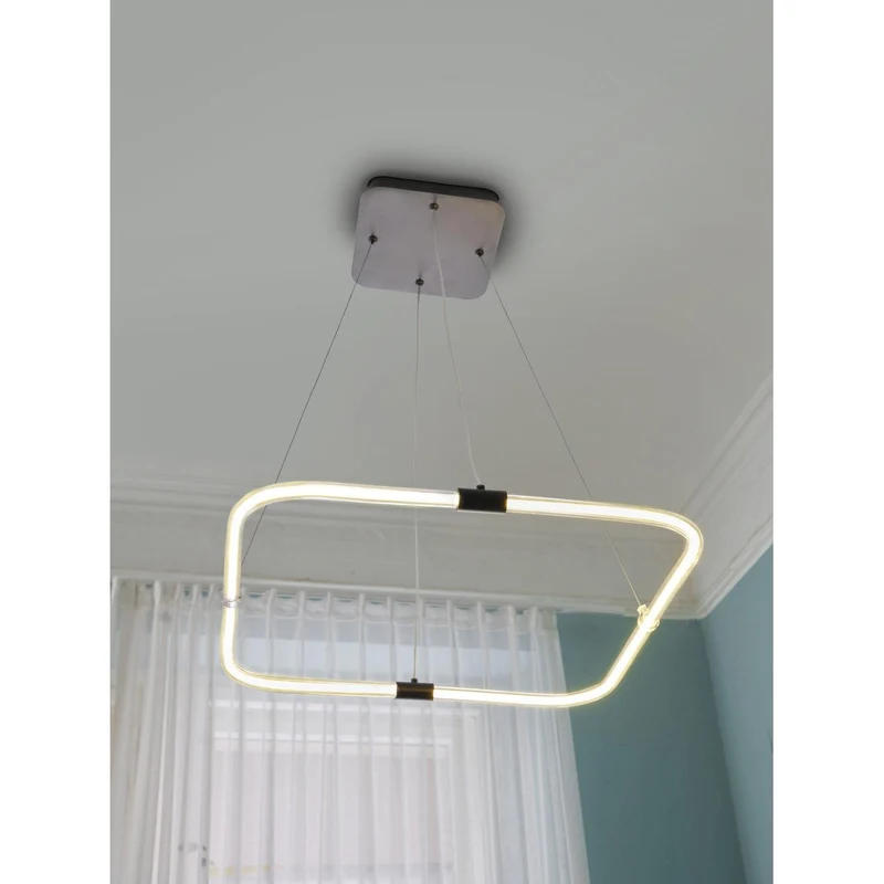 OSRAM DECOR Tetragon Suspension, 18W, 3000K, 2000lm, Blanc chaud, Click DIM
