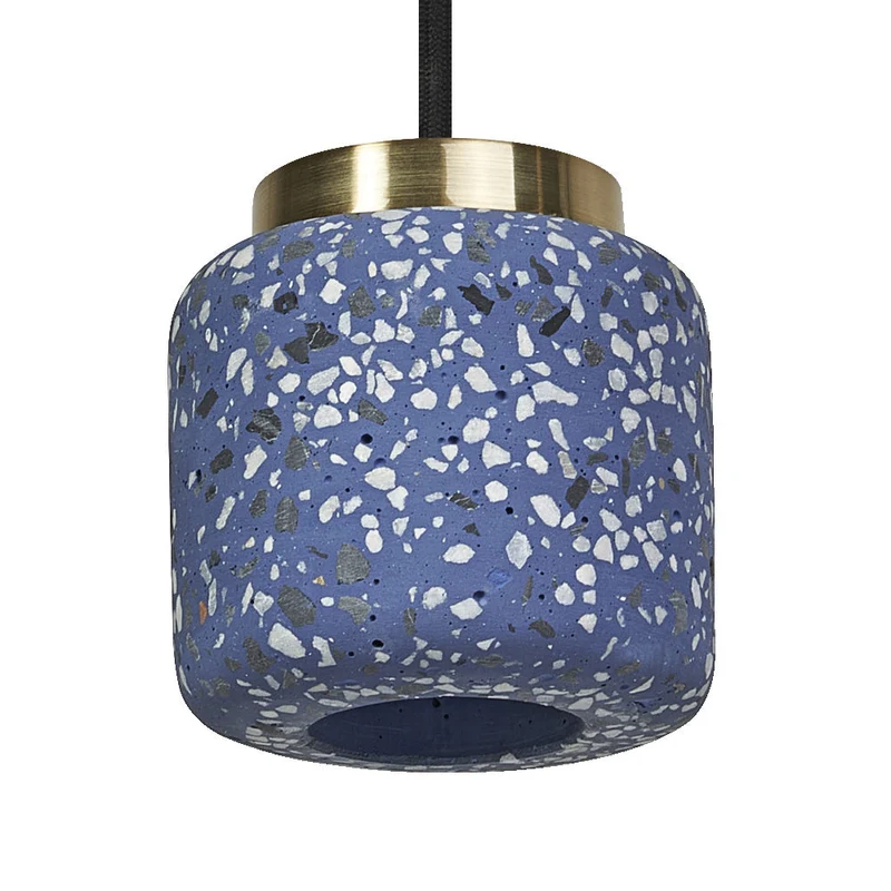 OSRAM DECOR Suspension boule Terrazzo bleue, GU10