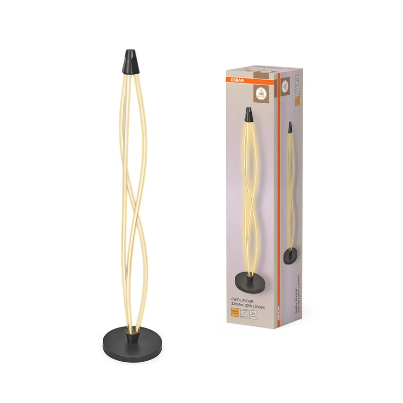 OSRAM DECOR Lampe sur pied Swirl, 22W, Click DIM, 3000K, 2400lm