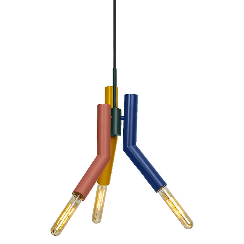 OSRAM DECOR Suspension paille, 3 flammes, E27, multicolore