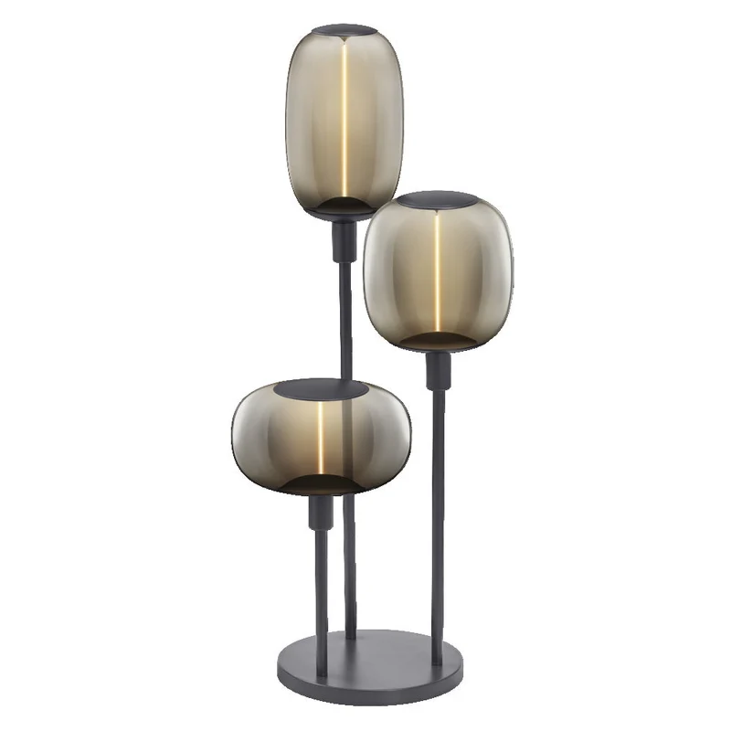 OSRAM Bâton Décor Sol Gris Foncé Lampe sur Pied 78cm 3x E27