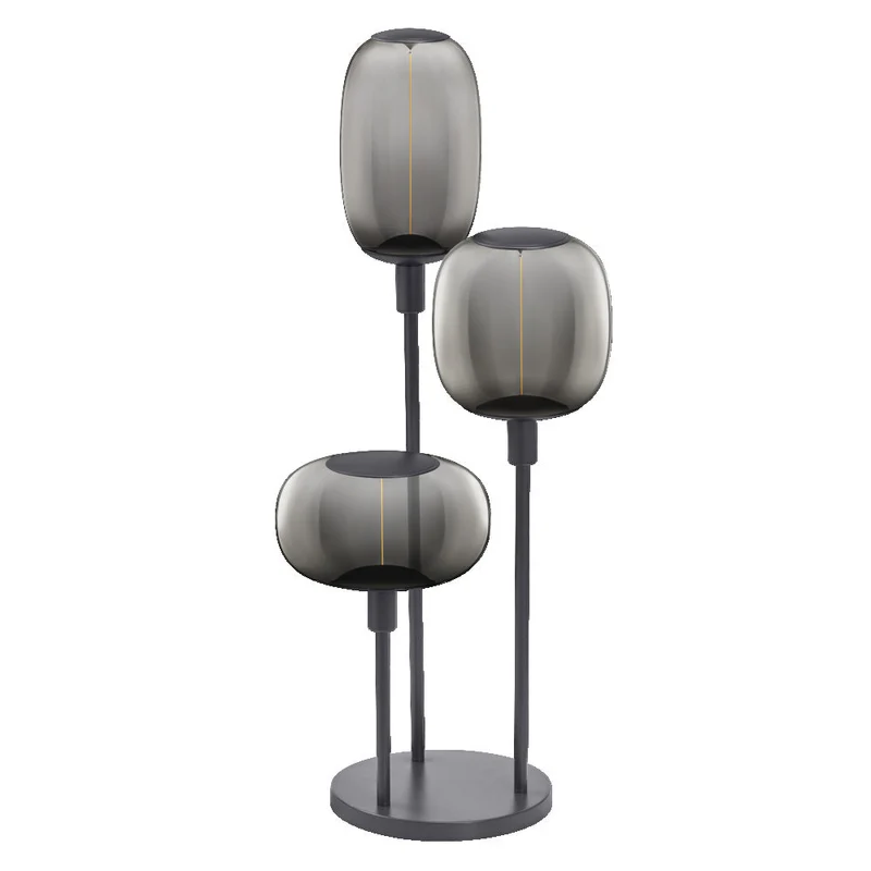 OSRAM Bâton Décor Sol Gris Foncé Lampe sur Pied 78cm 3x E27