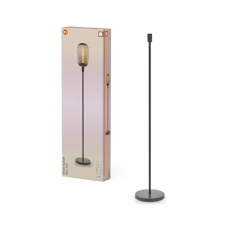 OSRAM Bâton Décor Sol Gris Foncé Lampadaire Haut 146cm E27