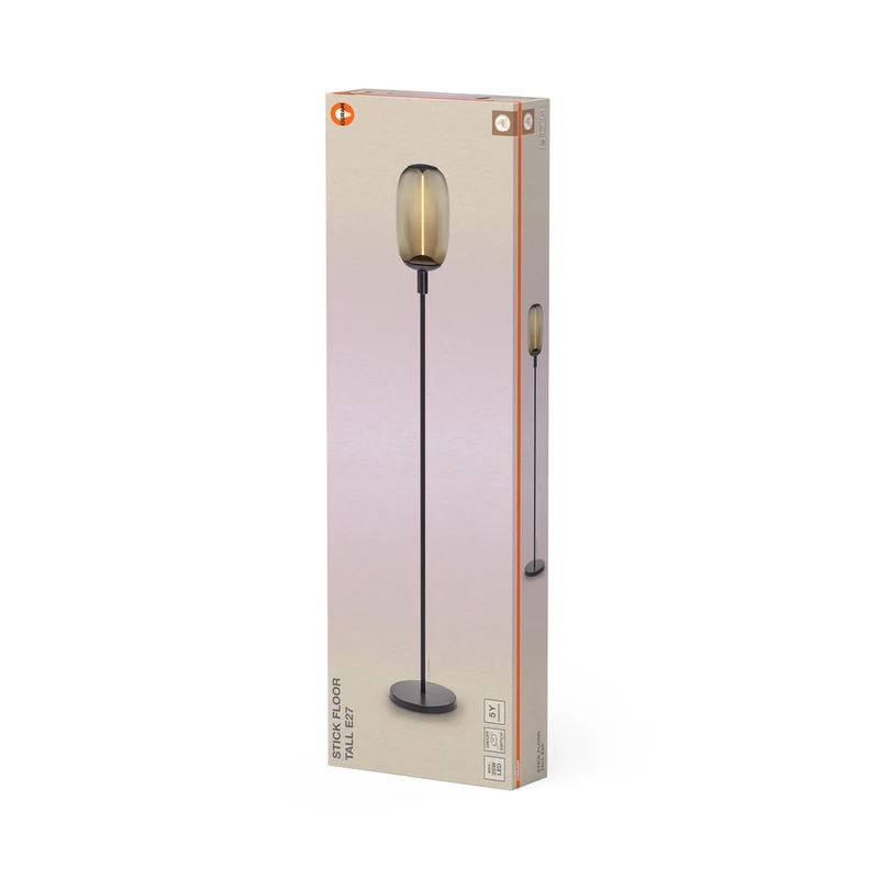 OSRAM Bâton Décor Sol Gris Foncé Lampadaire Haut 146cm E27
