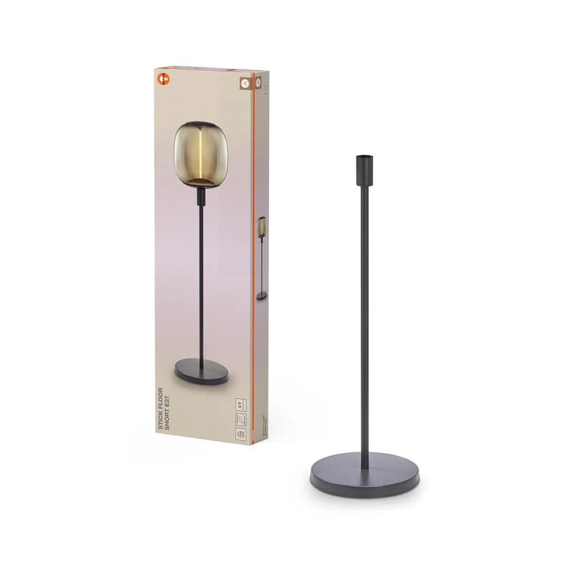 OSRAM Bâton Décor Sol Gris Foncé Lampe Sur Pied Courte 78cm E27