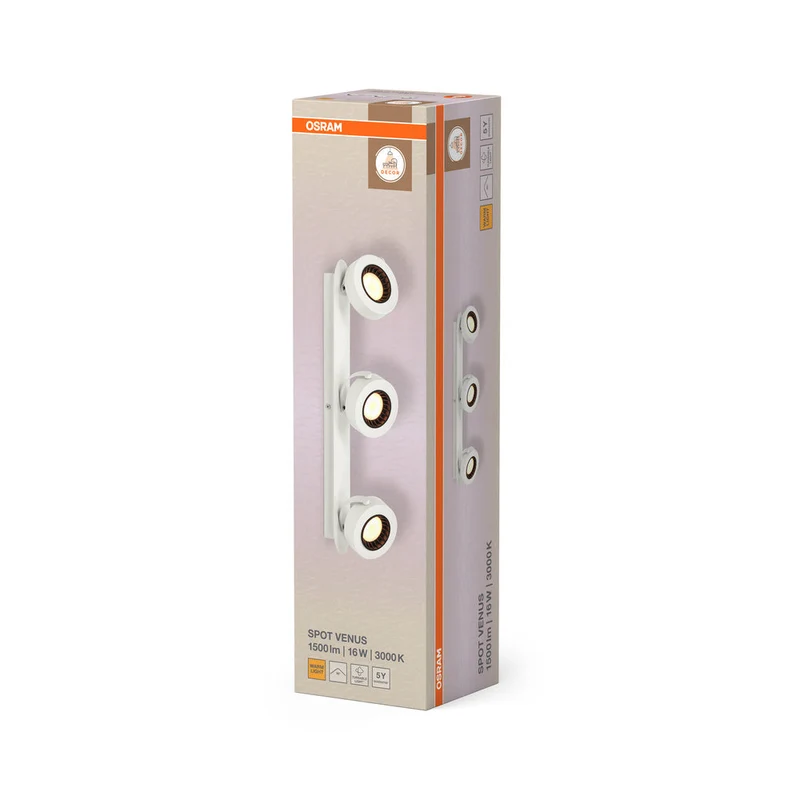 OSRAM DECOR SPOT VENUS Plafonnier, 16W, 650lm, blanc