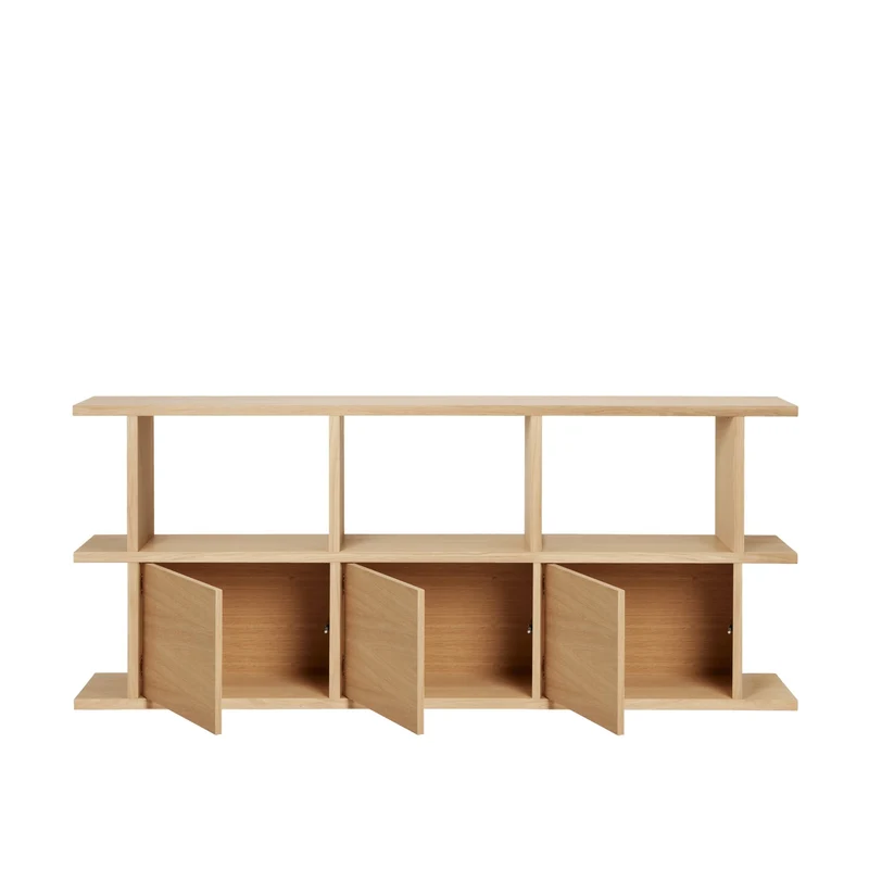 Ferm Living Kona Bookcase 3x2 with Cabinet Inserts