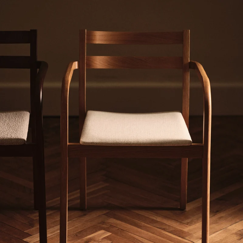 Ferm Living Boda Dining Chair with Arms Staple