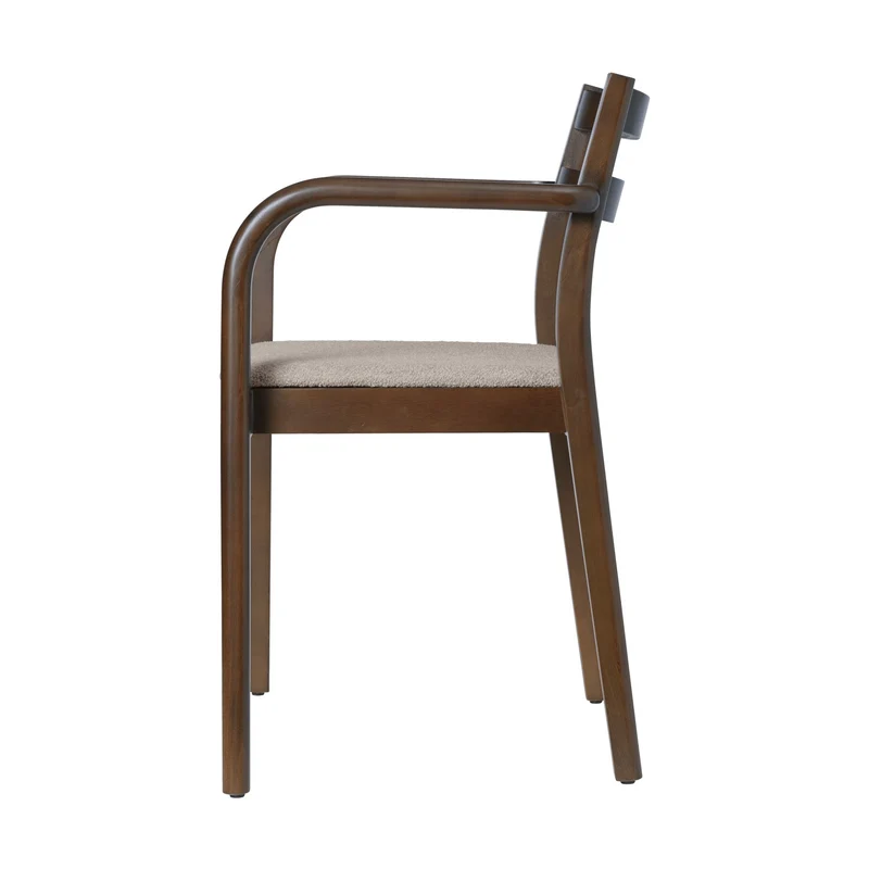 Ferm Living Boda Dining Chair with Arms Soft Bouclé