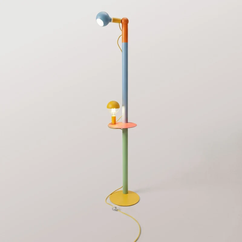 Rocco XXL - Lampe sur pied multicolore avec ampoule Maria et Camo
