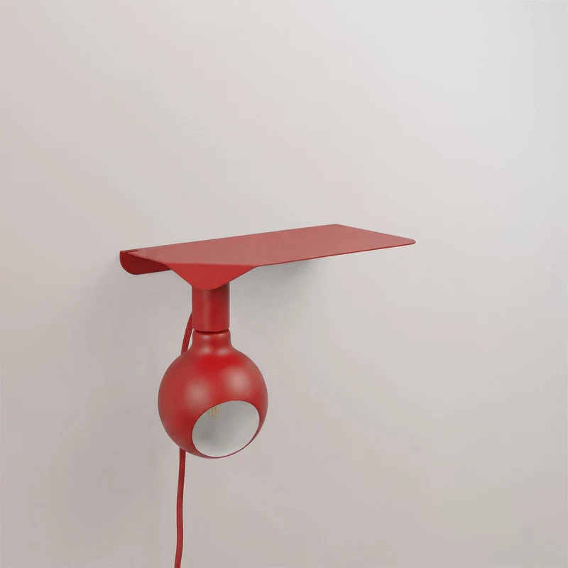 Combo Camo - Lampe avec étagère - Rouge