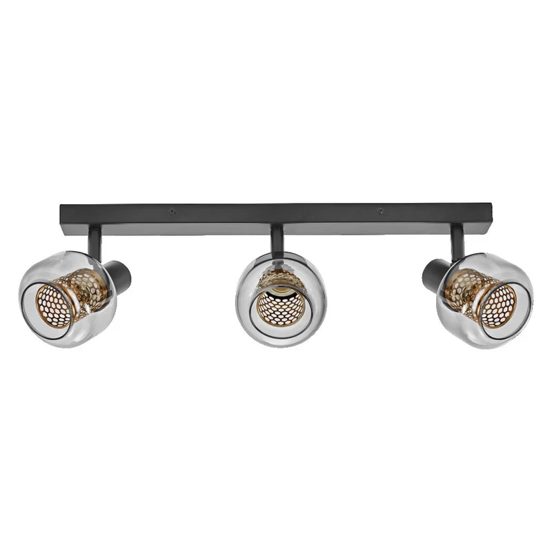 OSRAM DECOR Spot Firefly plafonnier, lampe OSRAM incluse, noir, 3 x 2.8W, 750lm