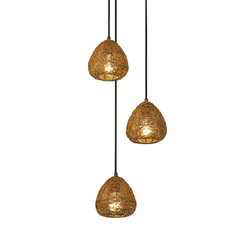 OSRAM DÉCOR Suspension en papier goutte Plaque 3xE27 Beige