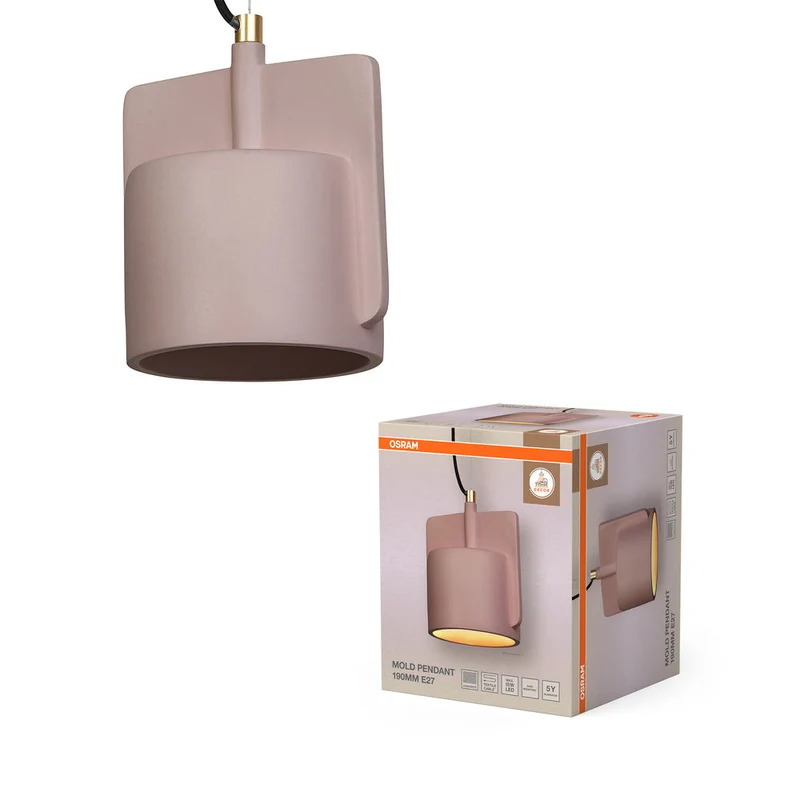 OSRAM DECOR Suspension en forme de moule 190MM 1xE27 Rose