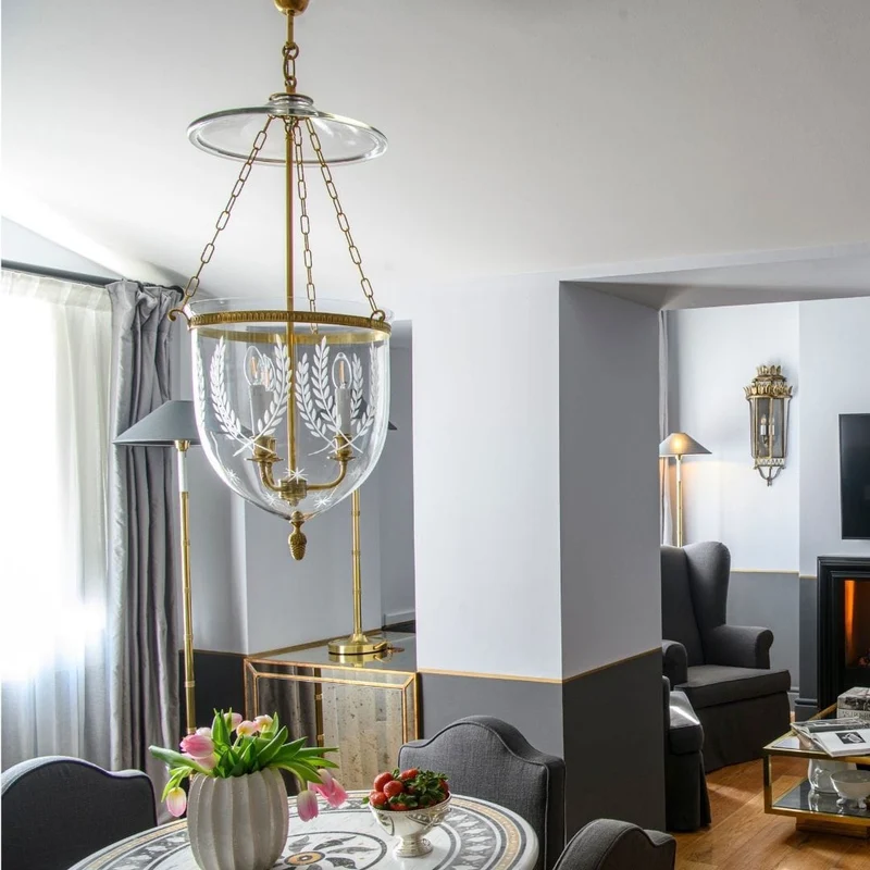 Petit Chandelier Suspension Ancien