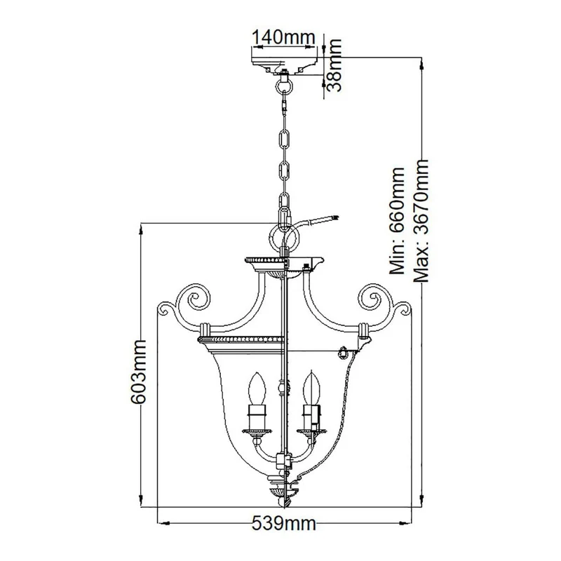 Suspension Laiton Empire