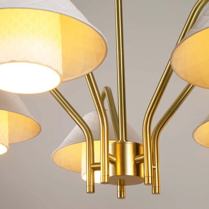 Chandelier Cuisine Laiton
