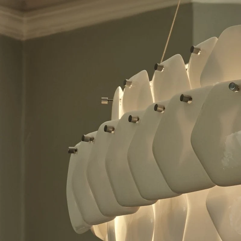Suspension porcelaine blanche