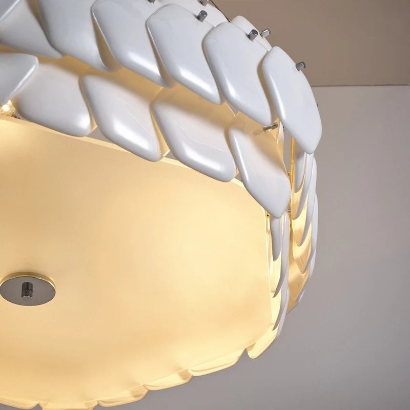 Suspension porcelaine blanche