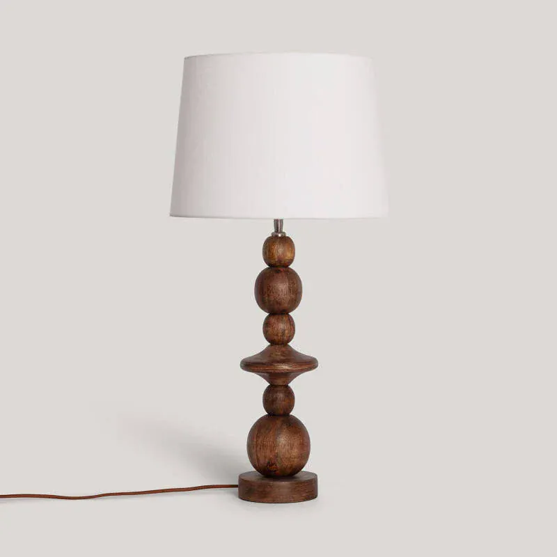 Lampe à Poser Bois Naturel