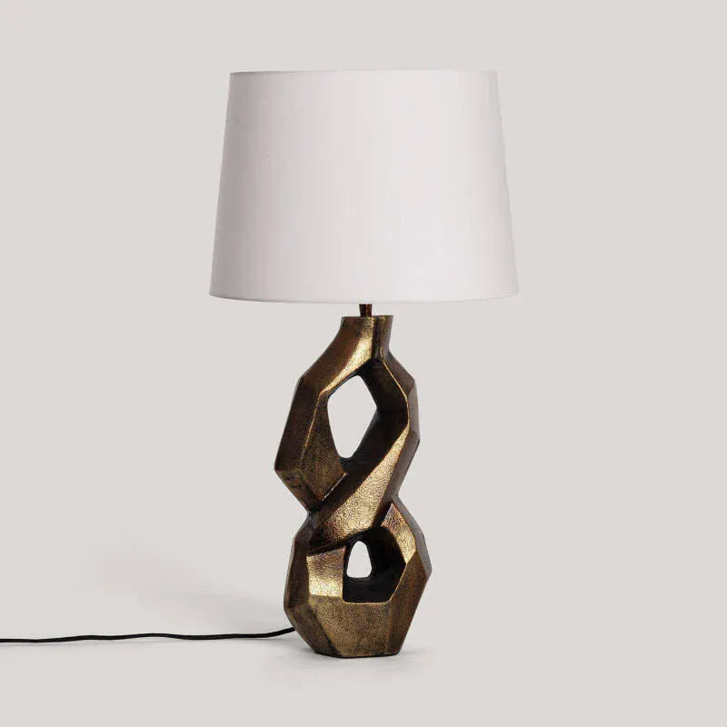 Lampe à Poser Métal Bronze