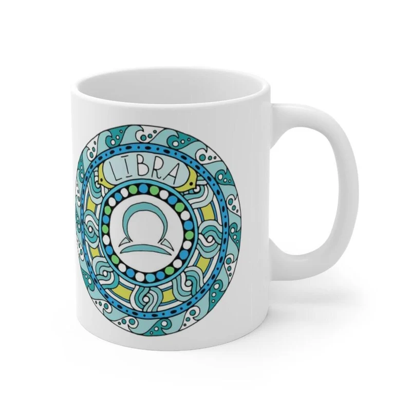 Balance Zodiac Mug, Balance Mug, 23 septembre au 22 octobre né Zodiac Gift, Zodiac Sign, Horoscope Gift, Astrology Gift, Mug || Naissance Balance