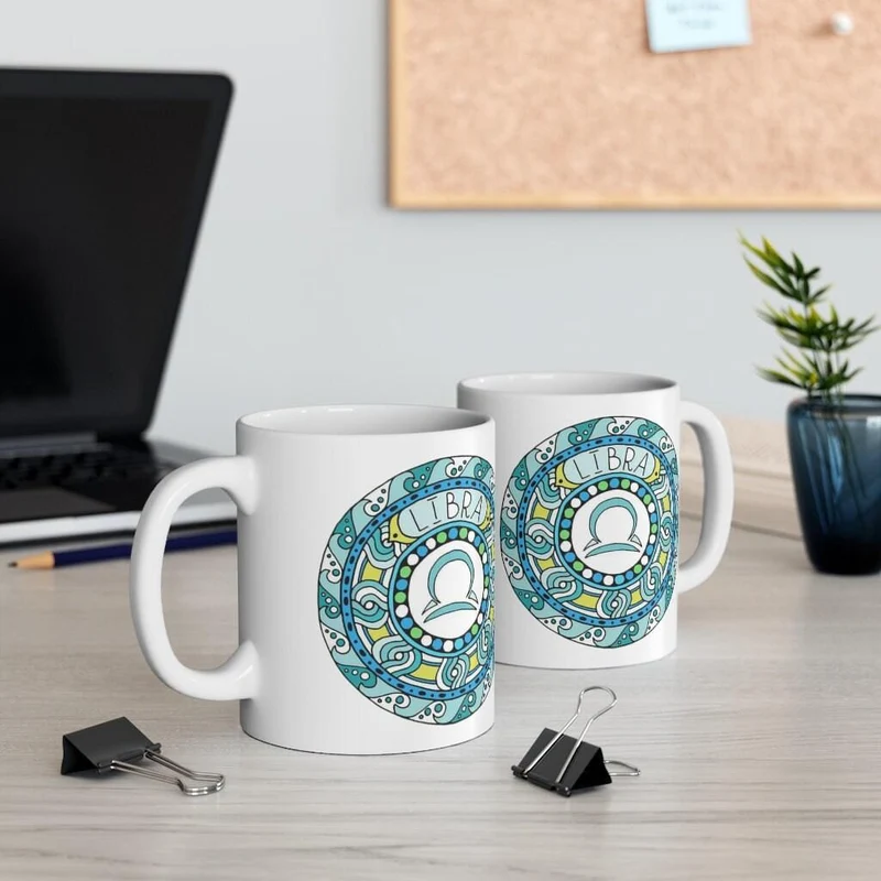 Balance Zodiac Mug, Balance Mug, 23 septembre au 22 octobre né Zodiac Gift, Zodiac Sign, Horoscope Gift, Astrology Gift, Mug || Naissance Balance