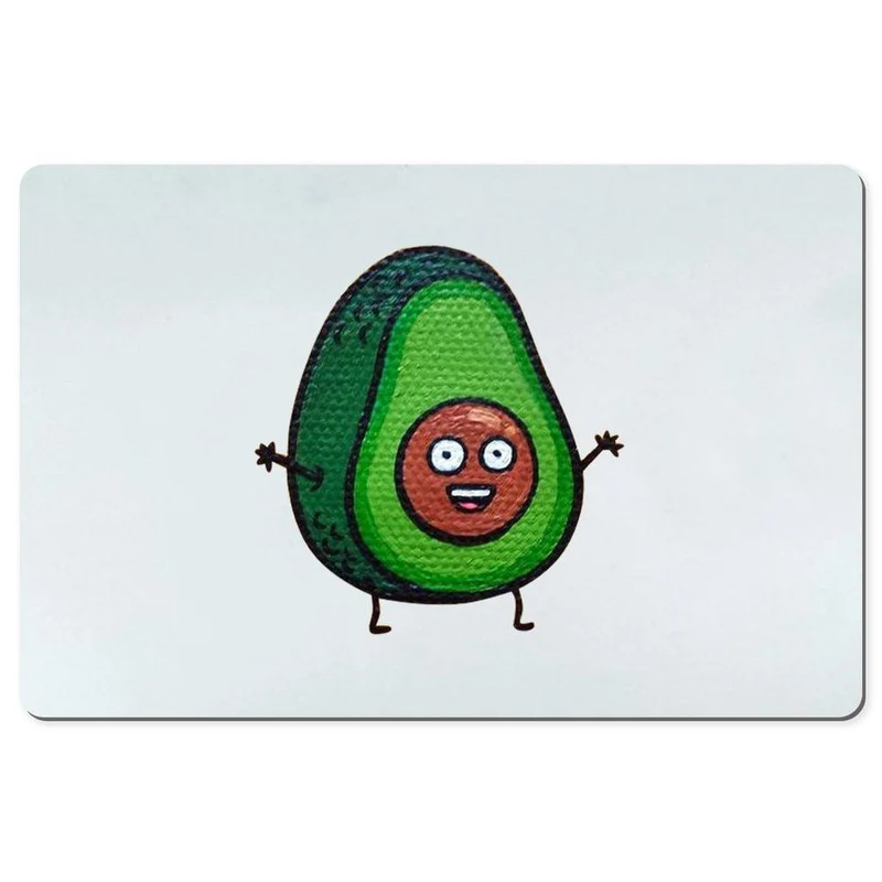 Tapis de bureau avec Avacodo vert, tapis de bureau personnalisé, tailles multiples, tapis de souris pour bureau, tapis de bureau imperméable antidérapant, tapis de souris