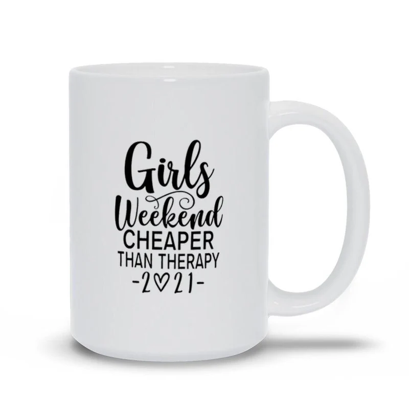 Week-end entre filles moins cher que la thérapie 2021 Tasses, Week-end entre filles moins cher que la thérapie 2021 Chemise, Voyage entre filles, Vacances entre filles