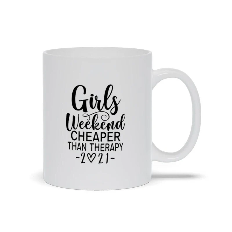 Week-end entre filles moins cher que la thérapie 2021 Tasses, Week-end entre filles moins cher que la thérapie 2021 Chemise, Voyage entre filles, Vacances entre filles