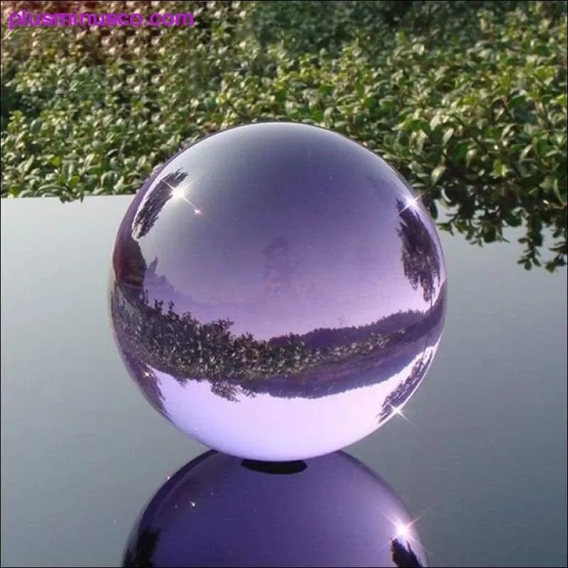 Boule de cristal d'obsidienne en verre Feng Shui – Boules de guérison magiques, boules de cristal de méditation