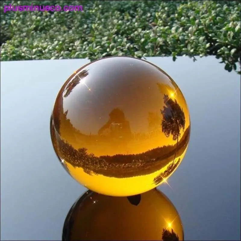 Boule de cristal d'obsidienne en verre Feng Shui – Boules de guérison magiques, boules de cristal de méditation
