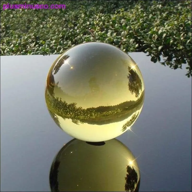 Boule de cristal d'obsidienne en verre Feng Shui – Boules de guérison magiques, boules de cristal de méditation