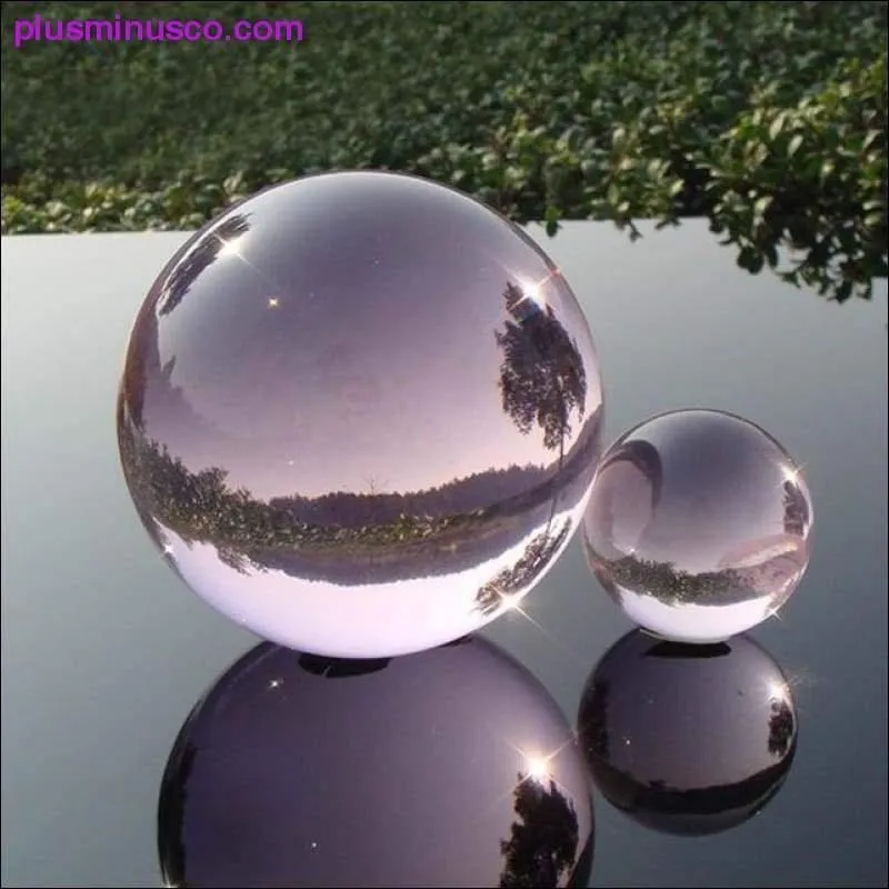 Boule de cristal d'obsidienne en verre Feng Shui – Boules de guérison magiques, boules de cristal de méditation