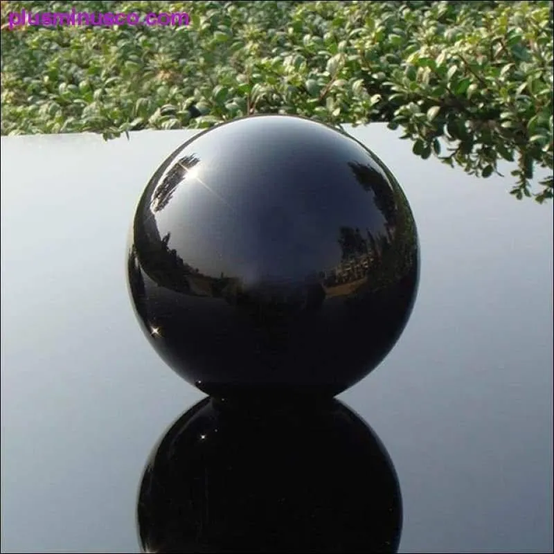 Boule de cristal d'obsidienne en verre Feng Shui – Boules de guérison magiques, boules de cristal de méditation