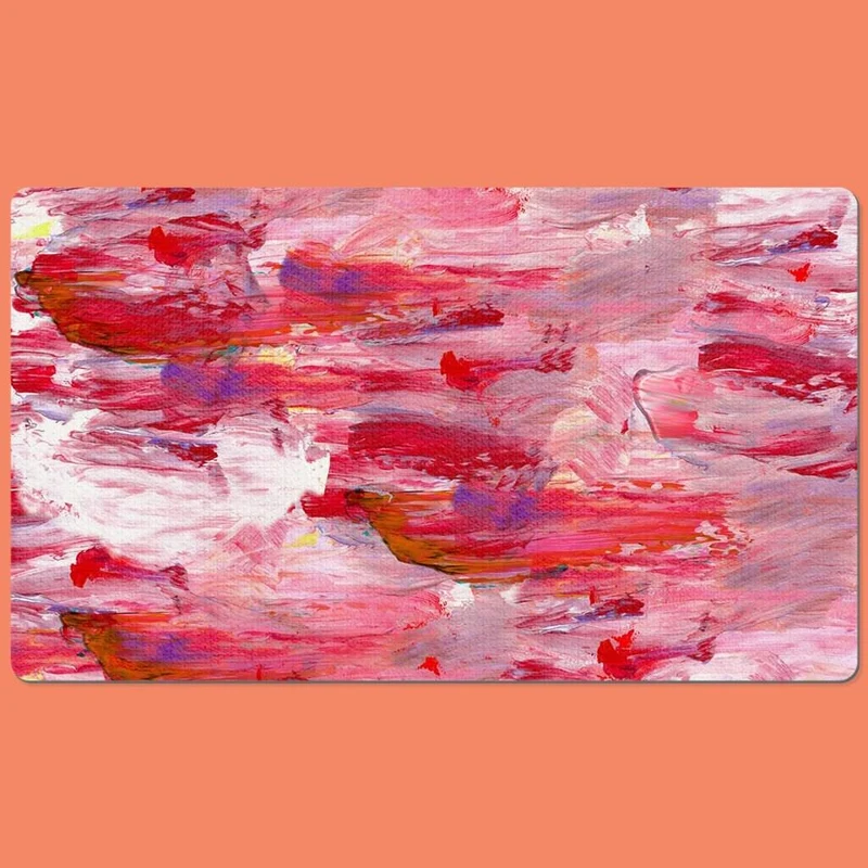 Tapis de bureau d'art abstrait, tapis de bureau, tapis de souris de bureau en cuir PU antidérapant pour PC portable, ordinateur de bureau, tapis de souris élégant, cadeau de bureau