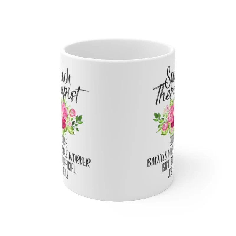 Orthophoniste Parce que le faiseur de miracles badass n'est pas un titre officiel Mugs, Tasse à café, Tasse mignonne, Orthophonie, Orthophoniste