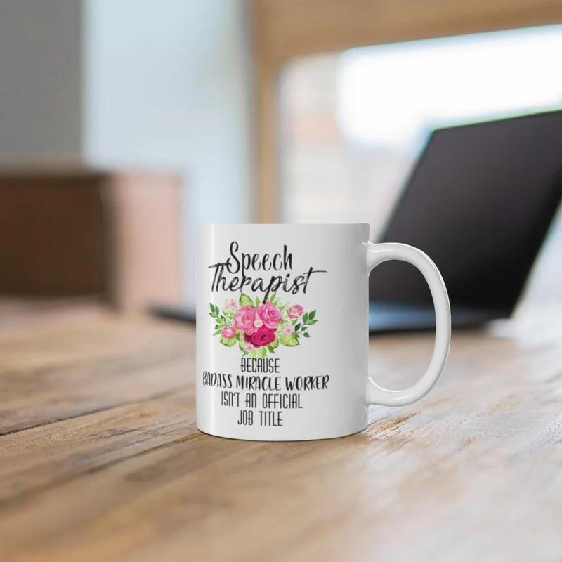 Orthophoniste Parce que le faiseur de miracles badass n'est pas un titre officiel Mugs, Tasse à café, Tasse mignonne, Orthophonie, Orthophoniste