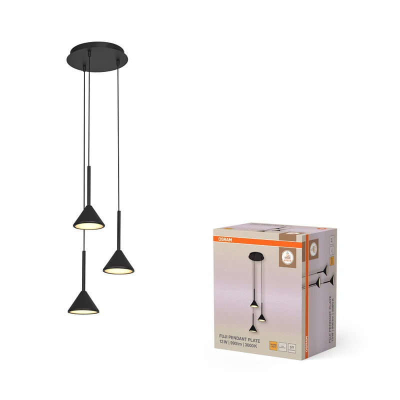OSRAM DÉCOR Fuji 3X Suspension Suspension PL 13W 930 Noir