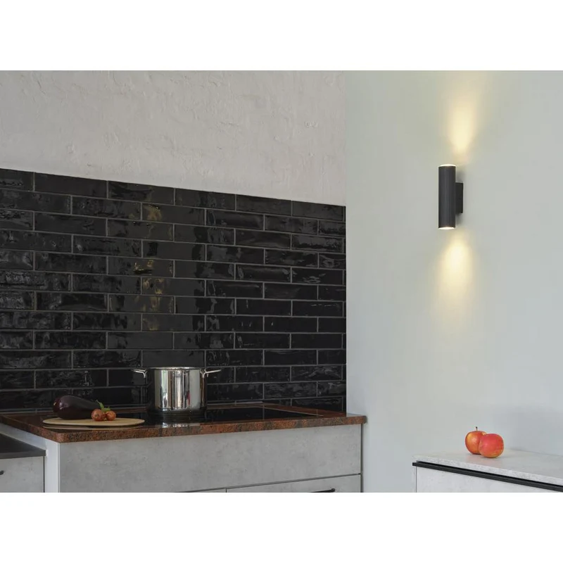 OSRAM DECOR Appliques murales tambours haut-bas 2xGU10 noir