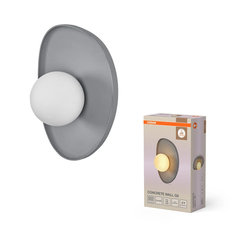 OSRAM DECOR Applique murale Nid en béton Gris, G9