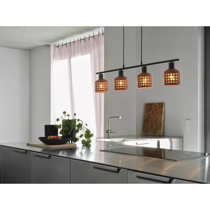 OSRAM DECOR Suspension en argile pour fenêtres Pendelleuchte LN 4xE27 Marron