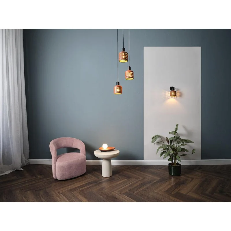 OSRAM DECOR Suspension en argile pour fenêtres, marron, 3 flammes, E27