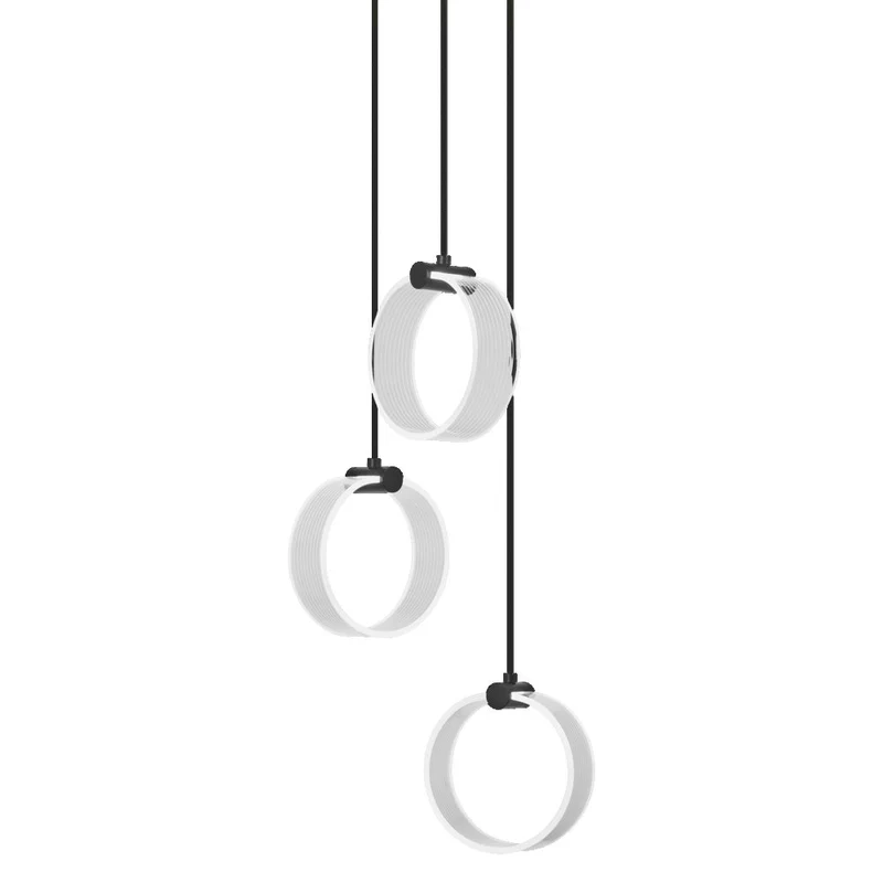 OSRAM DECOR Suspension Circle, 3 suspensions, 20W, Click CCT Noir