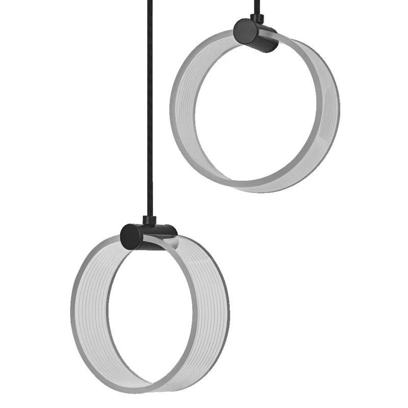 OSRAM DECOR Suspension Circulaire, 2 Suspensions, 14W, Click CCT Noir