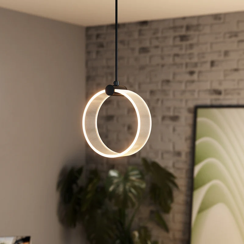 OSRAM DECOR Suspension Circle, 3 suspensions, 8W, Click CCT Noir