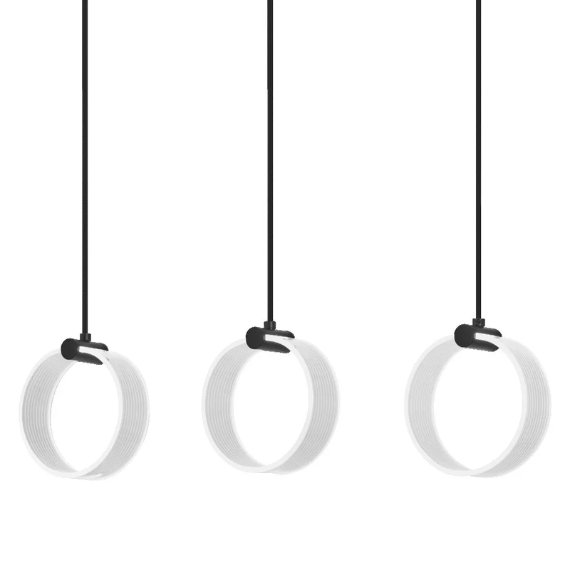 OSRAM DECOR Suspension Circle, 3 suspensions, 20W, Click CCT Noir