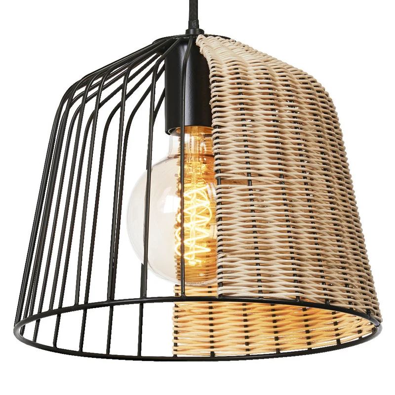 OSRAM DECOR Suspension Cage Bell, noir/marron, E27