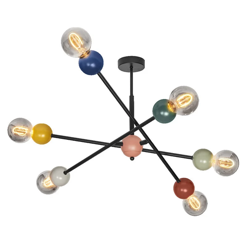OSRAM DECOR Suspension Bubble, plafonnier, 6 flammes, E27, multicolore